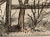 Farmhouse 1980s Original Framed Watercolor of an Old Stone Mill House For Sale - Image 3 of 6