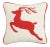 Traditional Reindeer Needlepoint Pillow 12" x 12" For Sale - Image 3 of 3