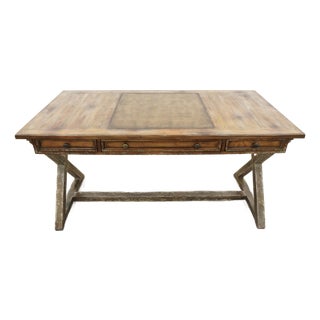 Hooker Furniture Melange Bennett X-Base Writing Desk For Sale