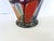 Large Contemporary Hand-Blown Art Glass Vase With Ruffled Rim, Polychrome Inclusions 10.5” For Sale In Orlando - Image 6 of 7