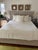 Tribal Palecek Woodside White Sand King Bed Frame For Sale - Image 3 of 9