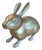 1970s Large Solid Brass Rabbit For Sale