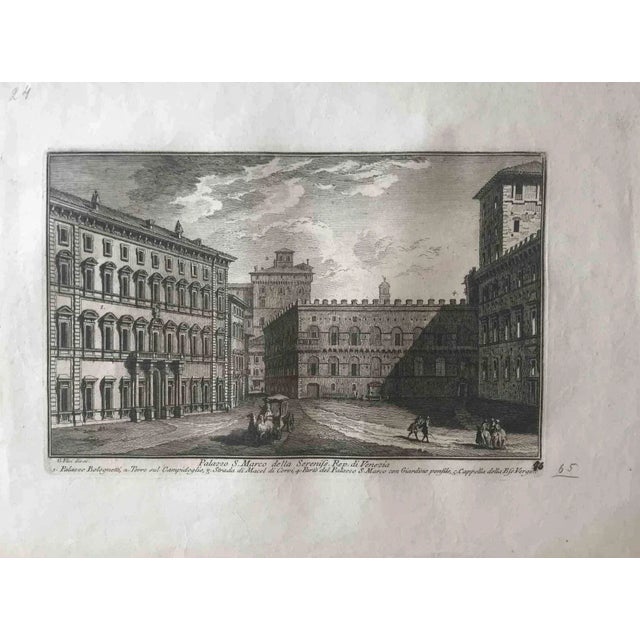 Palazzo S.Marco della Sereniss. Rep. di Venezia is an original etching of the Late 18th century realized by Giuseppe Vasi....