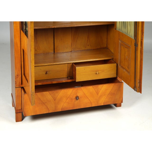 Biedermeier Bookcase in Cherry, 1825 For Sale - Image 6 of 12