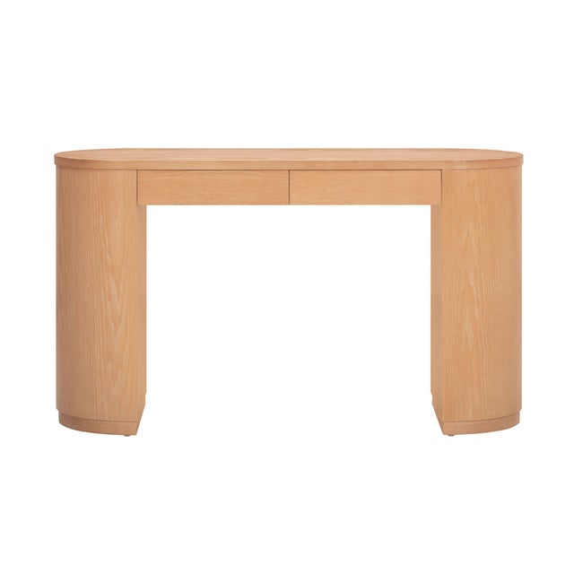 Marlow Natural Wood Writing Desk For Sale - Image 11 of 11