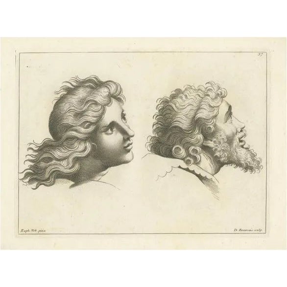 Beauvais, Youth and Wisdom, 1740, Print For Sale
