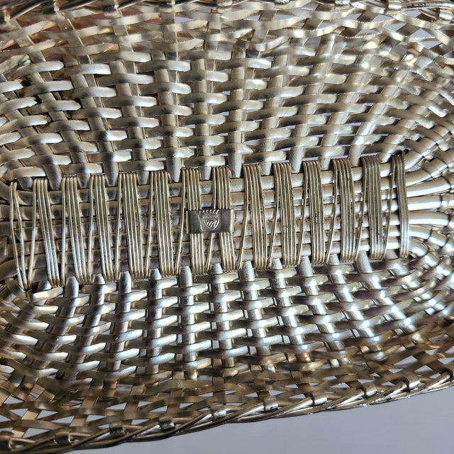 Vintage France Wine Caddy Bottle Holder in Woven Design For Sale In Los Angeles - Image 6 of 6