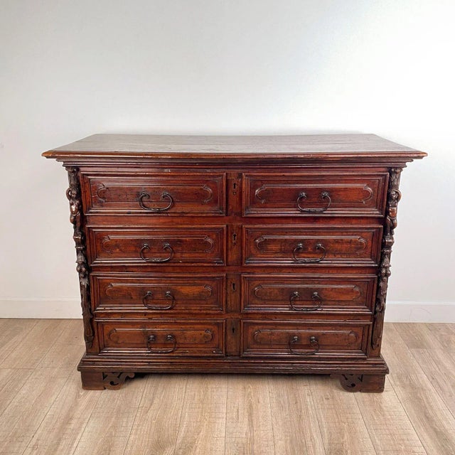 Baroque Chest of Drawers / Commode, Italy or Spain Circa 1700 For Sale - Image 11 of 11