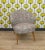 1950s Patterned Cocktail Armchair, 1950s For Sale - Image 5 of 10