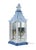 A Pair of Vintage Brighton Blue and White Chinese-Style Pagoda Wall Lamps For Sale - Image 4 of 17
