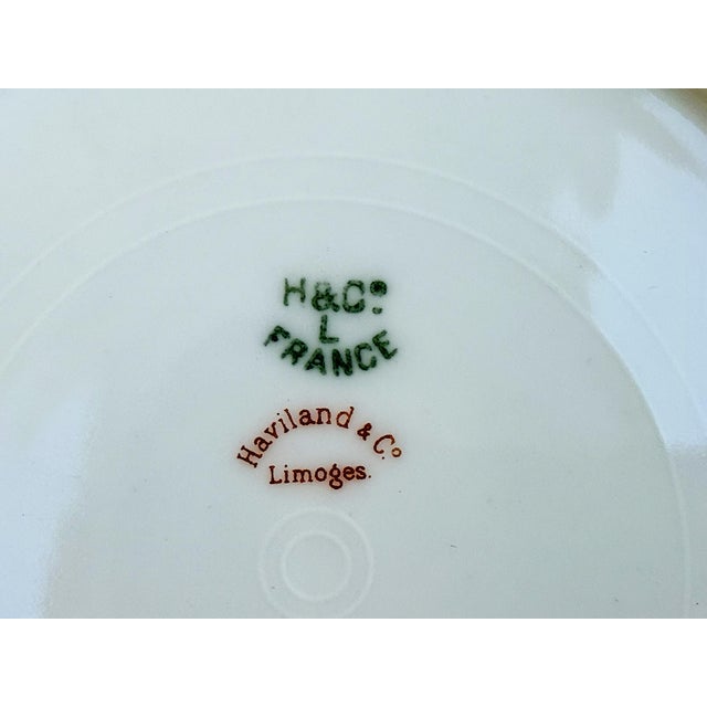 Ceramic Haviland & Co. Limoges Schleiger 52s Porcelain Plates – Set of Six For Sale - Image 7 of 8
