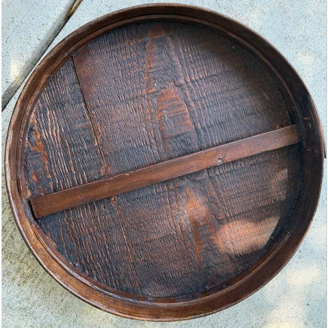 19thc Hand Made Original Black Painted Pantry Kitchen Box For Sale In Los Angeles - Image 6 of 6