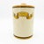 Lenci galleon jar, circa 1940, with lid. Cylindrical in shape, it is made of cast ceramic with a galleon decoration in a...
