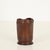 Animal Skin Italian Brown Curved Leather Pen Holder by Nova Tecno, Italy, 1950s For Sale - Image 7 of 12