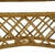 Organic Bamboo and Rattan Vintage Dining Table For Sale - Image 4 of 4