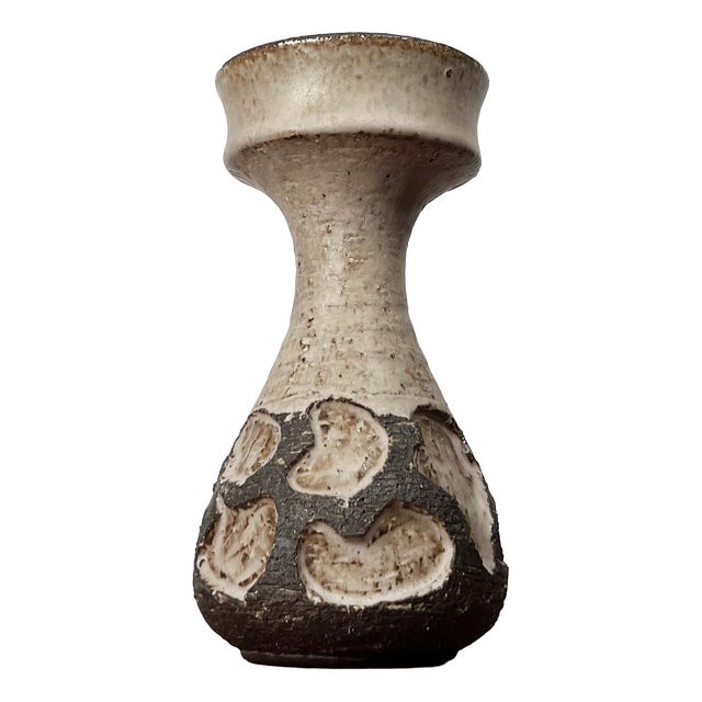 Mid-Century Modern Danish Studio Pottery Candleholder from Lovemose, 1960s For Sale