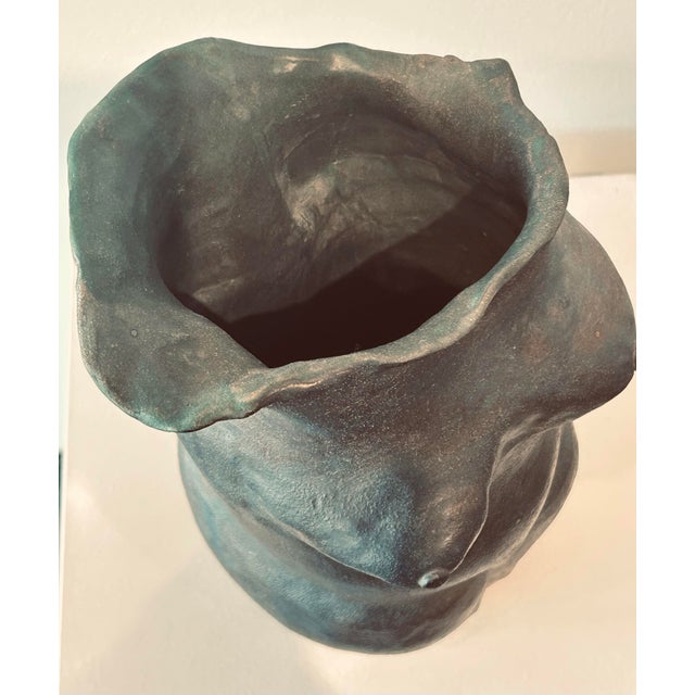 Large Sculptural Vase of Female Form For Sale - Image 4 of 7