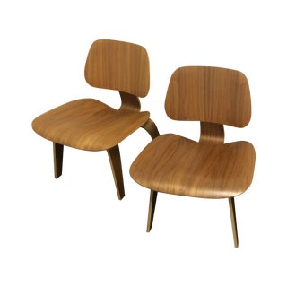Eames Molded Plywood Lounge Chairs - Set of 4 For Sale