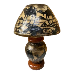 Mid 20th Century Middle Eastern Camelskin Table Lamp
