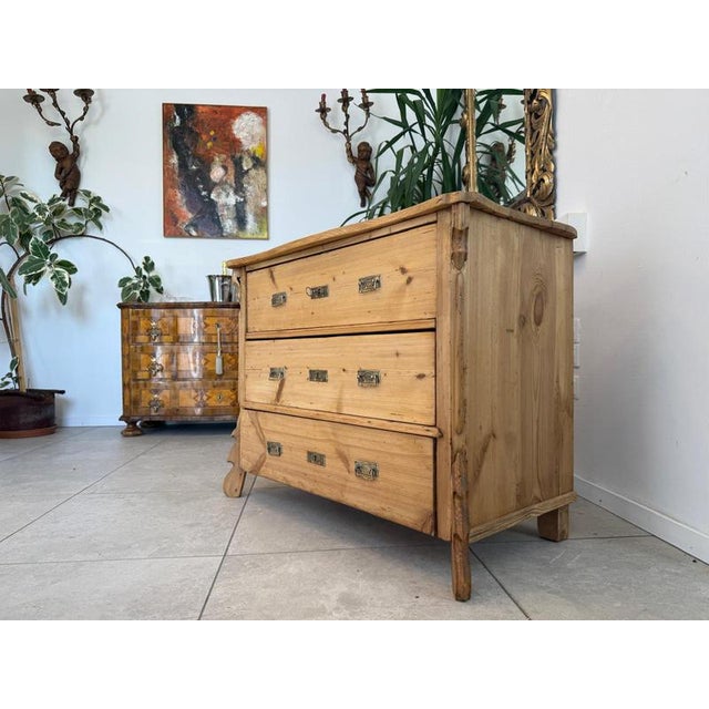 2000 - 2009 Gründerzeit Louis Phillipe Chest of 3 ​​Drawers For Sale - Image 5 of 11