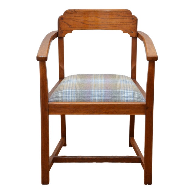 Arts and Crafts Desk Chair in Oak, 1900 For Sale