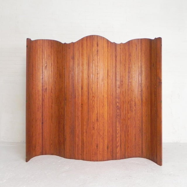1950s Room Divider with Pine Slats in the style of Baumann for S.N.S.A., 1950s For Sale - Image 5 of 18