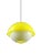 Space Age Yellow Acrylic Glass Pendant Lamp, 1970s For Sale