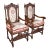 Pair of Antique Charles II Revival Arm Chairs, English, Elbow Seat, Edwardian For Sale