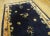1900 - 1909 1900s Navy Floral Traditional Antique Chinese Peking Carpet Wool Knotted Rug For Sale - Image 5 of 14