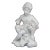 Porcelain White Cherub Sculpture Figurine Made in Italy For Sale