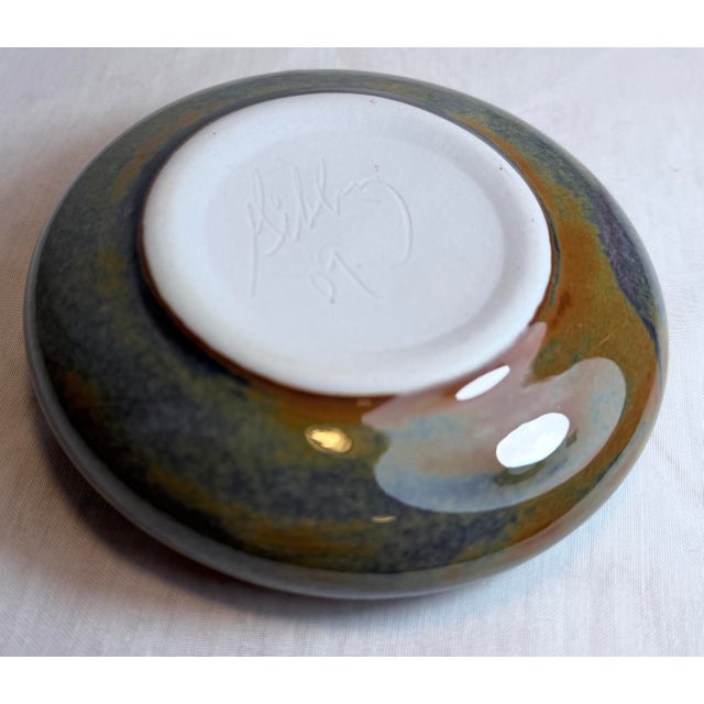 Contemporary Signed Trent Gibbs Studio Pottery Ikebana Flower Frog, 2009 For Sale - Image 3 of 7