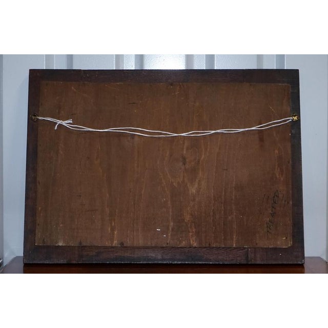 Antique English Arts & Crafts Oak Wall Mirror For Sale - Image 11 of 12