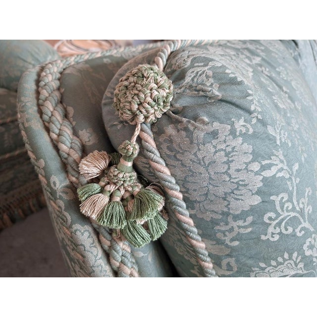 Sofas in San Leucio Silk, 1985, Set of 3 For Sale - Image 9 of 14