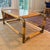 Brown 1970s Bamboo & Brass Coffee Table For Sale - Image 8 of 10