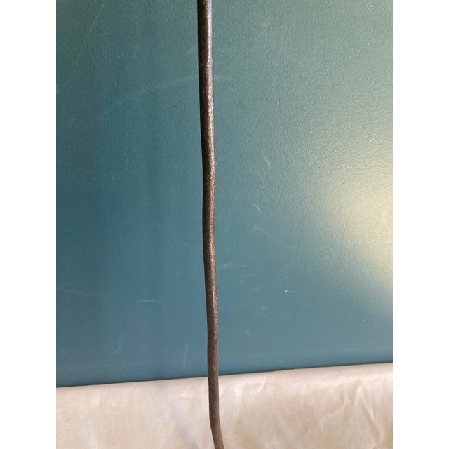 Antique Figural Man With Pot on Head Fireplace Poker, Cast Iron For Sale - Image 4 of 9