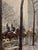 Jules René Hervé "View of l'Arc De Triomphe" Paris -Original Oil Painting For Sale - Image 9 of 12