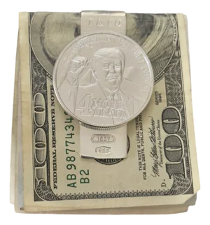 Late 20th Century Tiffany & Co Trump Money Clip Sterling Silver Estate