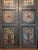 Pair of Moroccan Polychrome Painted and Gilt Calligraphic Doors For Sale - Image 4 of 6