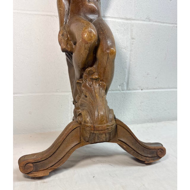 19th Century Antique 19th Century Hand Carved Lady Nude Lady Architectural Salvage Sculpture For Sale - Image 5 of 14