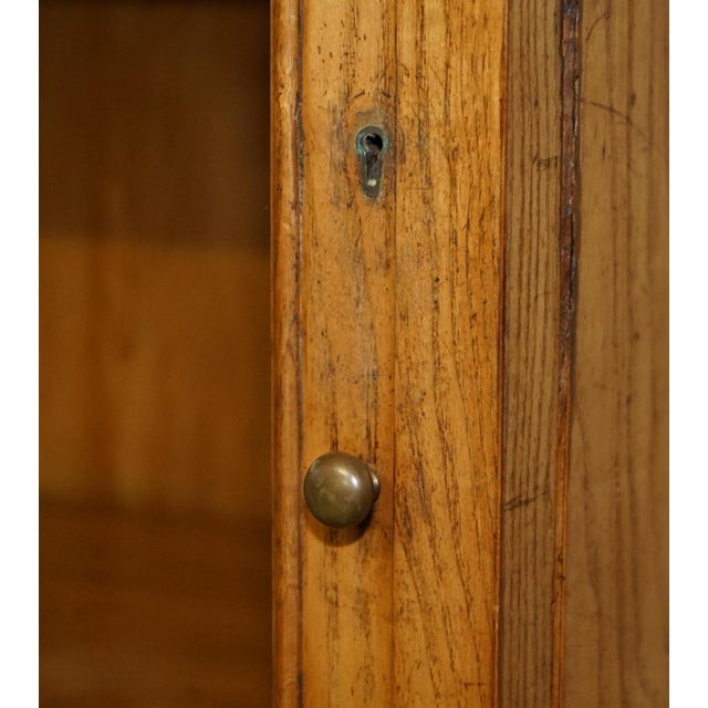 Brown Antique Victorian Oak Cupboard, 1840s For Sale - Image 8 of 18