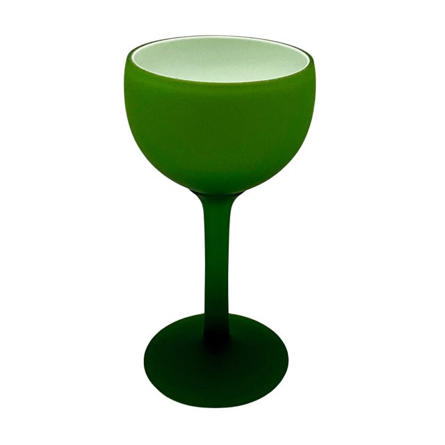 Mid-Century Modern 1950s Murano Satinato Goblets - Set of 8 - Attributed to Carlo Moretti For Sale - Image 3 of 8