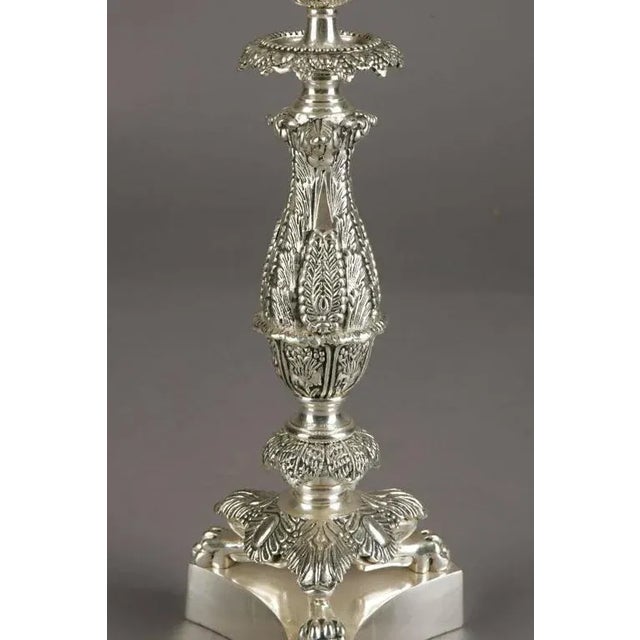 Metal 20th Century Empire Style Candelabra For Sale - Image 7 of 11