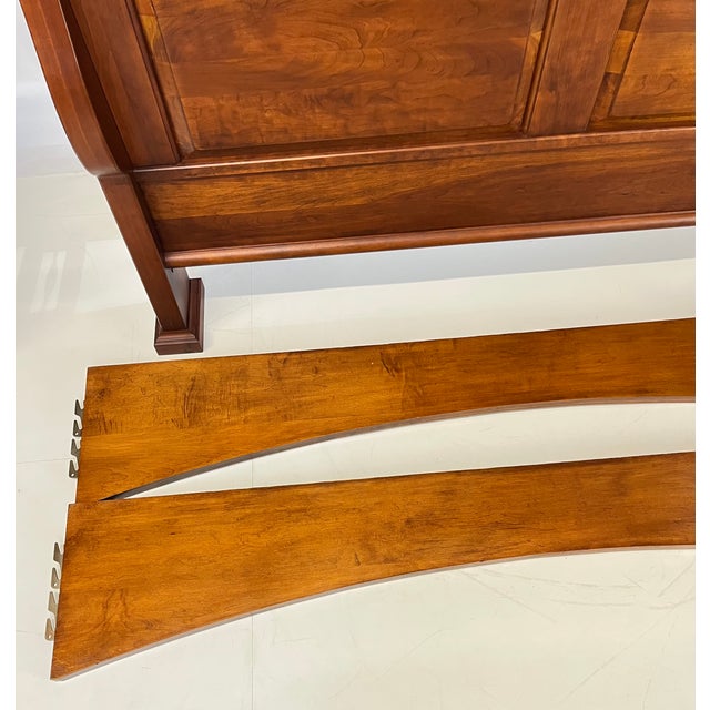 Lexington Furniture "Bob Timberlake" Solid Cherry Queen Sleigh Bed For Sale - Image 10 of 13
