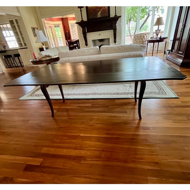 English Georgian Style Drop Leaf Dining Table or Sofa Table, Seats Eight For Sale - Image 3 of 12