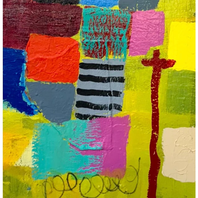 Mountain of Evidence by Patricia Zinsmeister Parker (1934 - 2024) Mixed Media on Canvas, 2016, 40" x 40" Patricia...