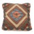 Arteverk Handwoven Afghan Kilim Pillow — Blue & Red Diamond Medallion For Sale
