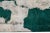 Vintage Distressed Handmade Abstract Green Wool Rug 7' X 9'5" For Sale In New York - Image 6 of 7