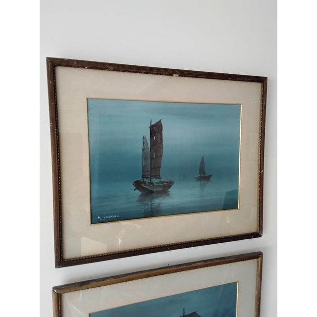 1930s Aguri Yoshida, Japanese Watercolours, 1930, Watercolor For Sale - Image 5 of 9