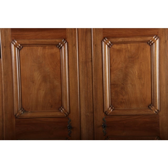 Wood Antique Biedermeier Cabinet in Walnut, 1800 For Sale - Image 7 of 18