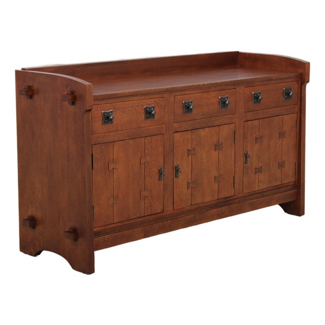 Gustav Stickley Mission Oak Buffet Server For Sale